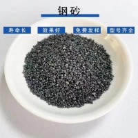 高硬度磨料白色铸钢砂GH40（0.7mm）菱角钢砂厂家晟博安