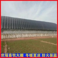 全封闭鸡舍大棚建造 养鸡大棚搭建 肉鸡养殖棚施工厂家